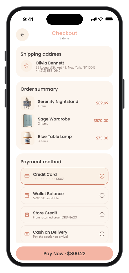 Habitat mobile app template screenshot 4
