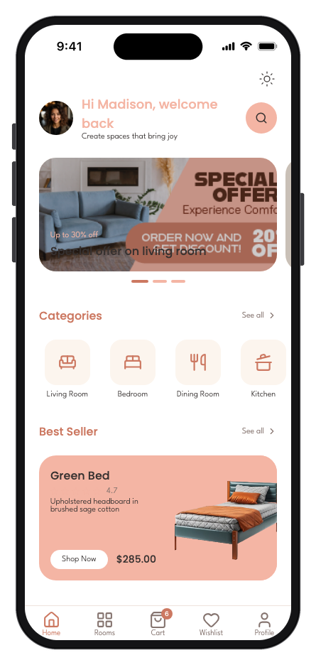 Habitat mobile app template preview