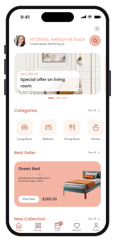 Habitat mobile app template preview