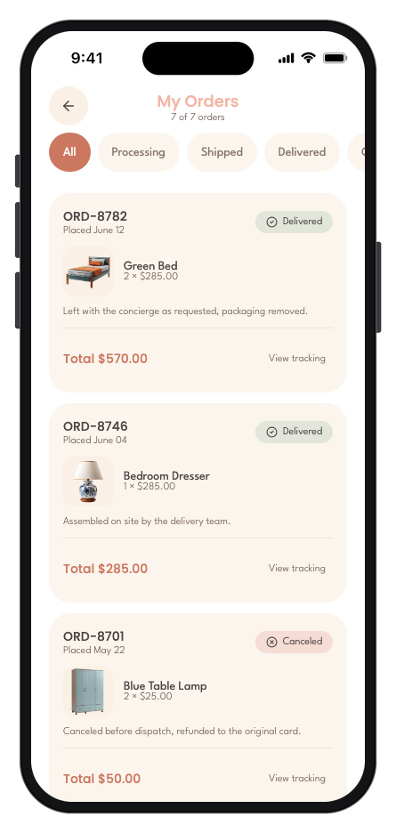 Habitat mobile app template screenshot 5