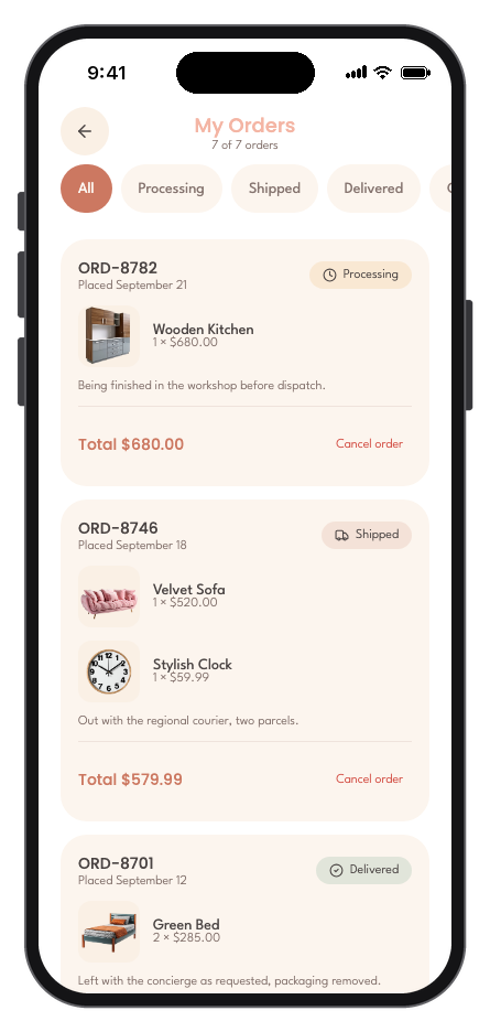 Habitat mobile app template screenshot 5