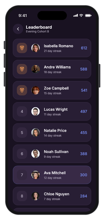 Learnix mobile app template screenshot 3