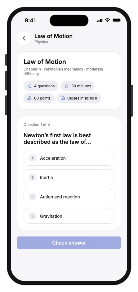 Learnix mobile app template screenshot 9