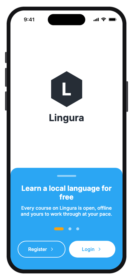 Lingura mobile app template screenshot 9