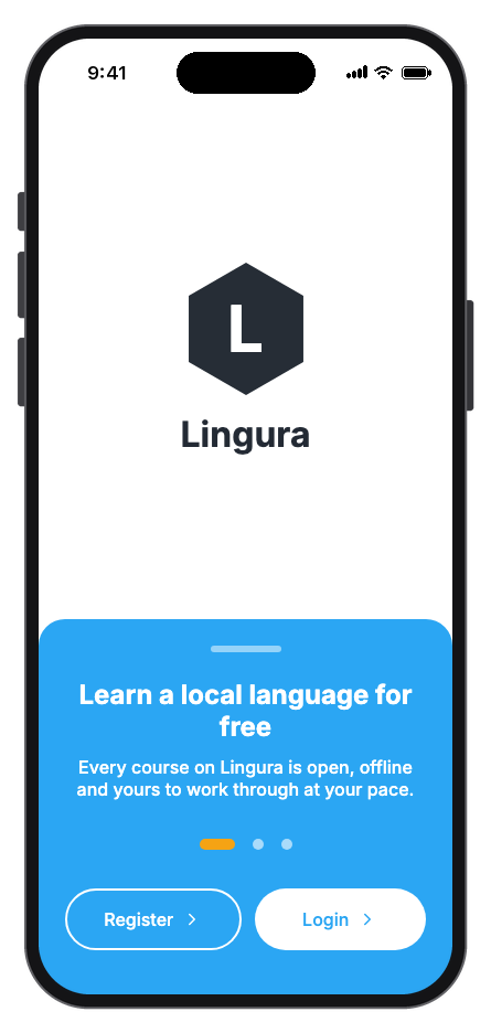 Lingura mobile app template screenshot 9
