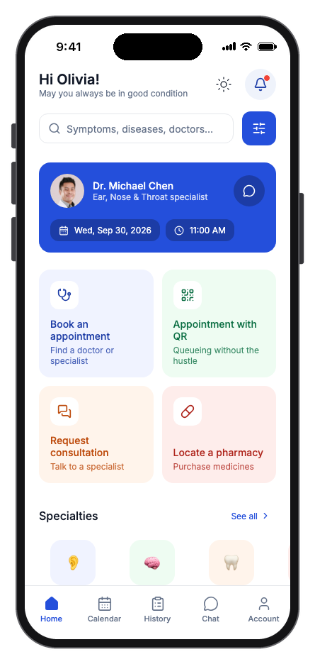 Medora mobile app template preview