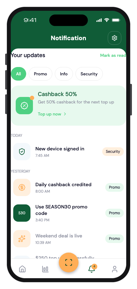 Mintly mobile app template screenshot 2