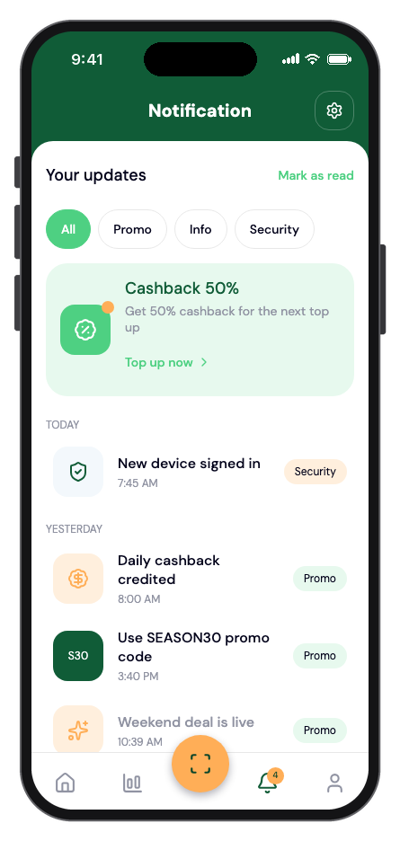 Mintly mobile app template screenshot 2
