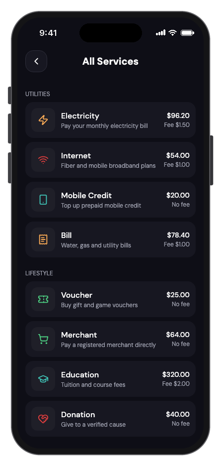 Mintly mobile app template screenshot 4