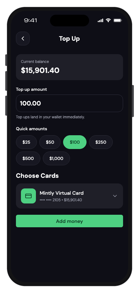 Mintly mobile app template screenshot 7