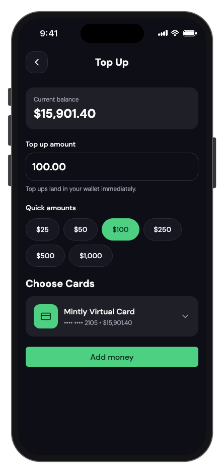 Mintly mobile app template screenshot 7