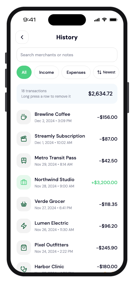 Mintly mobile app template screenshot 8