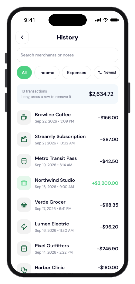 Mintly mobile app template screenshot 8