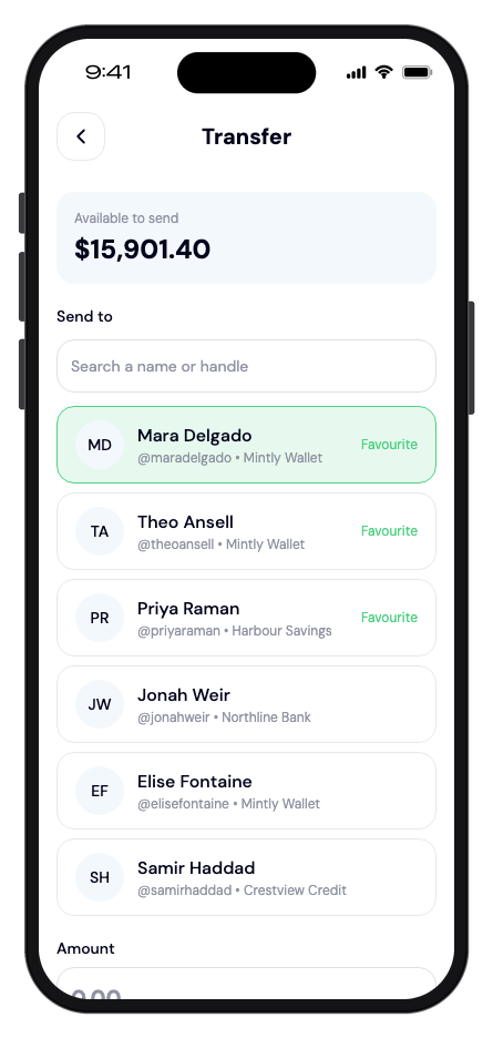 Mintly mobile app template screenshot 9