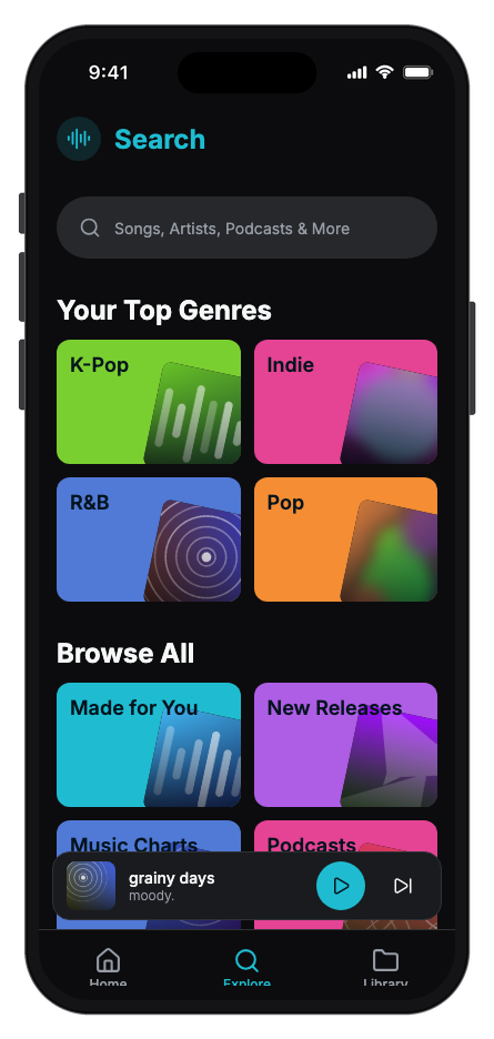 Musium mobile app template screenshot 4