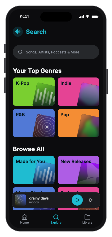Musium mobile app template screenshot 4