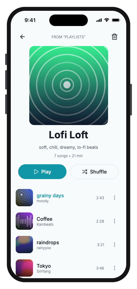 Musium mobile app template screenshot 8