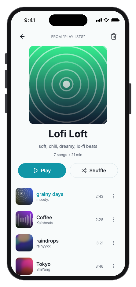 Musium mobile app template screenshot 8