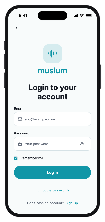 Musium mobile app template screenshot 9