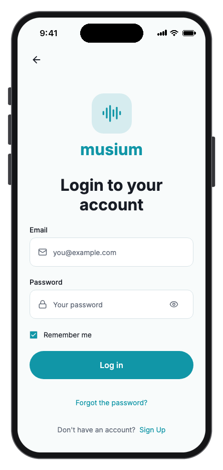 Musium mobile app template screenshot 9