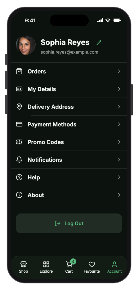 Nectar mobile app template screenshot 2