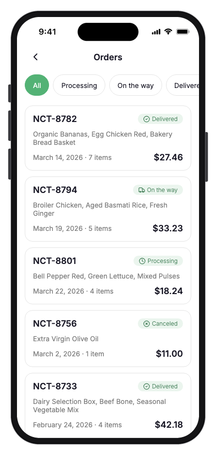 Nectar mobile app template screenshot 6