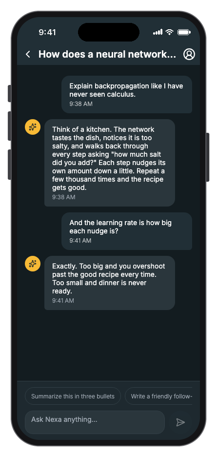 Nexa AI mobile app template screenshot 10