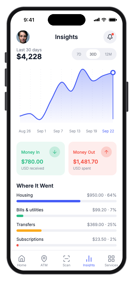 NexPay mobile app template screenshot 2