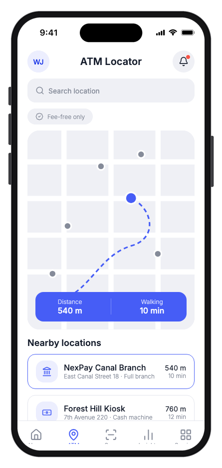 NexPay mobile app template screenshot 3