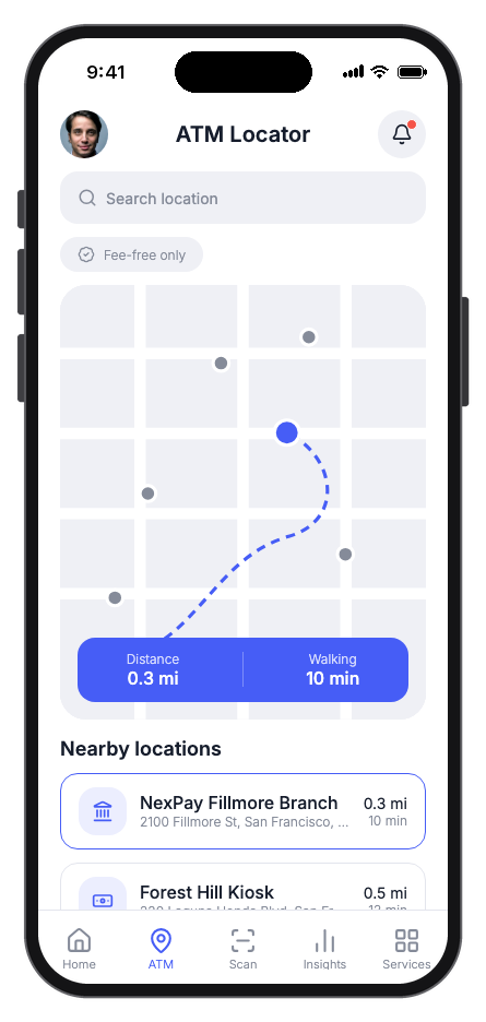 NexPay mobile app template screenshot 3