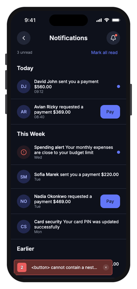 NexPay mobile app template screenshot 6