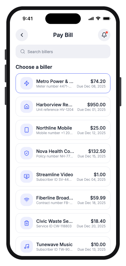 NexPay mobile app template screenshot 7
