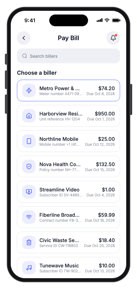 NexPay mobile app template screenshot 7