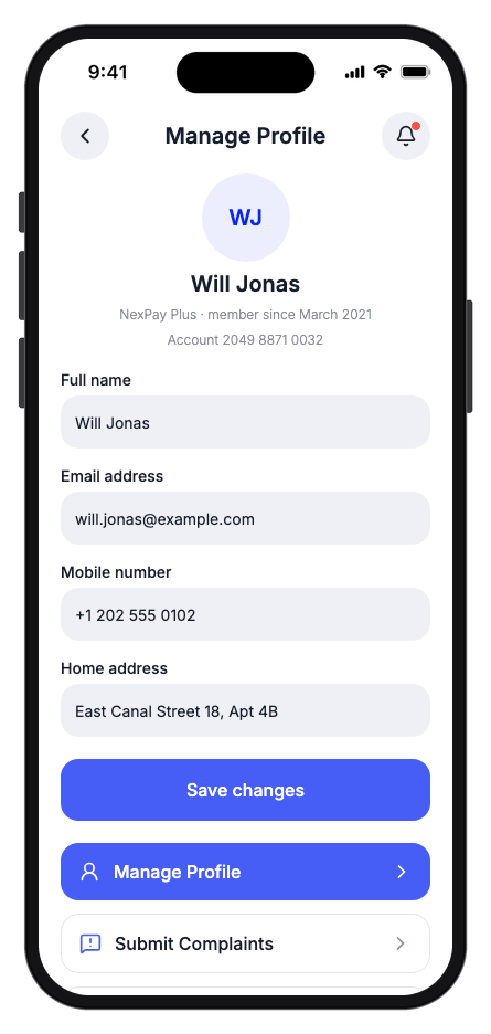 NexPay mobile app template screenshot 8