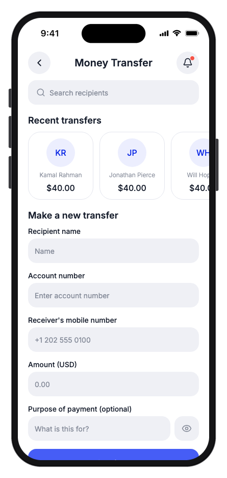 NexPay mobile app template screenshot 10