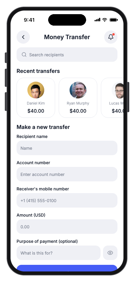 NexPay mobile app template screenshot 10