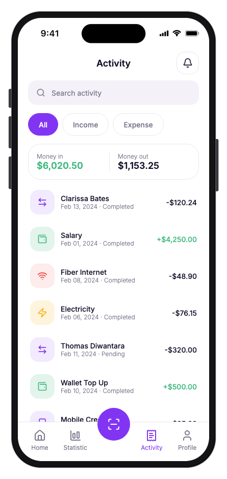 NuvoPay mobile app template screenshot 2