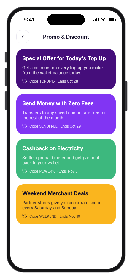 NuvoPay mobile app template screenshot 4