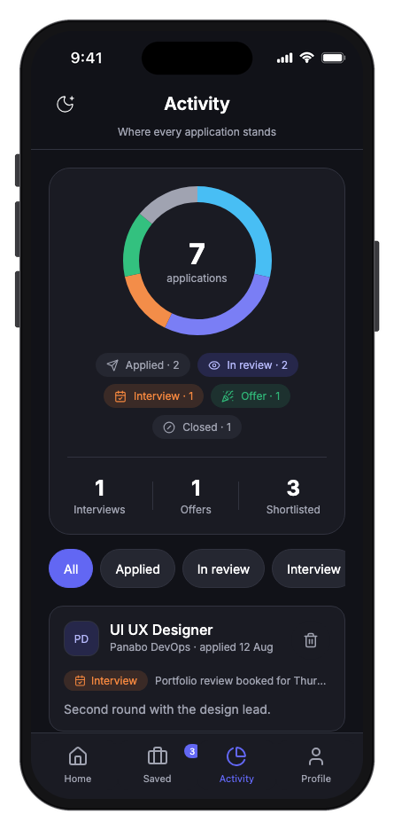 ObraDee mobile app template screenshot 2