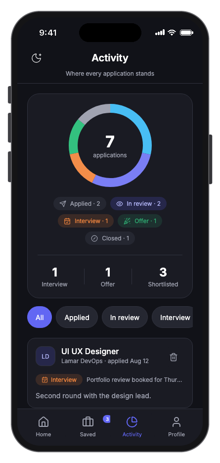 ObraDee mobile app template screenshot 2