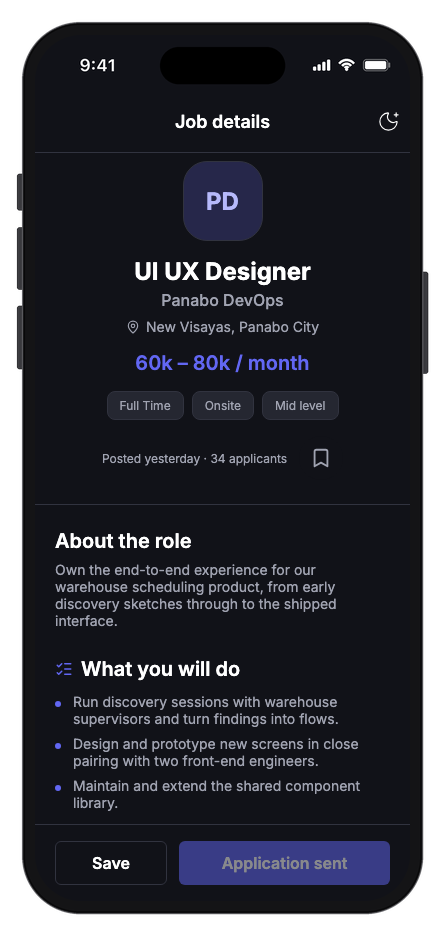 ObraDee mobile app template screenshot 3