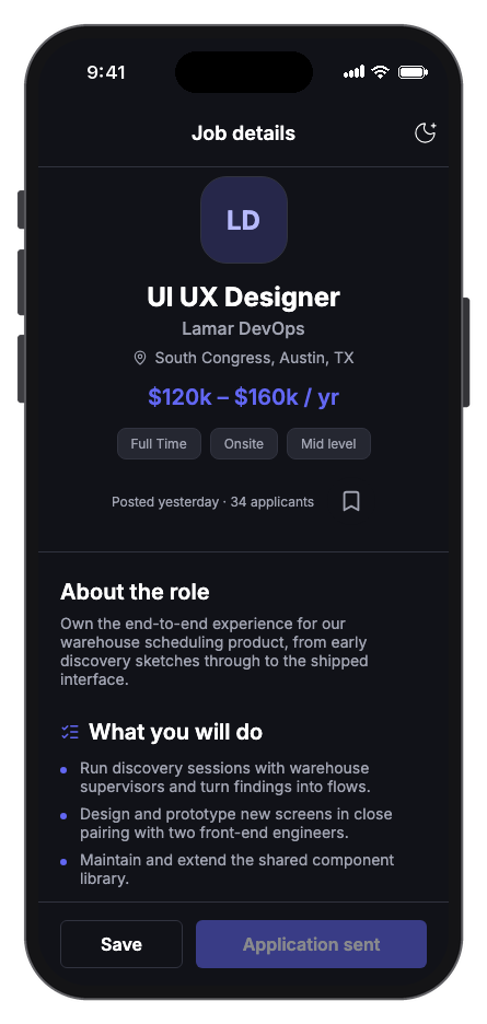 ObraDee mobile app template screenshot 3