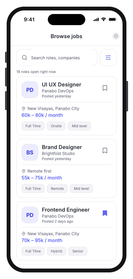 ObraDee mobile app template screenshot 4