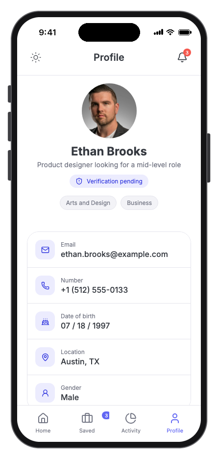 ObraDee mobile app template screenshot 6