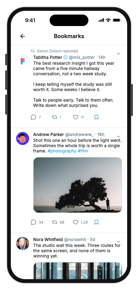 Plume mobile app template screenshot 2