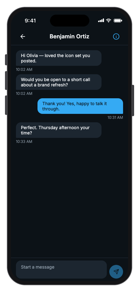 Plume mobile app template screenshot 8