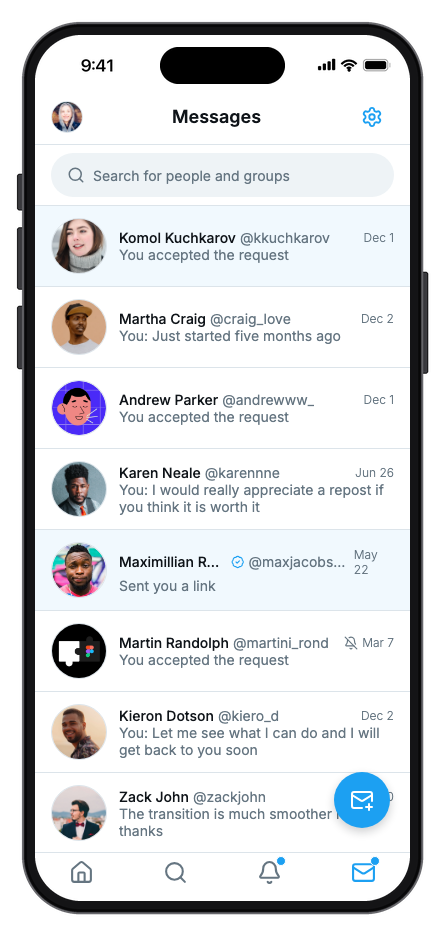 Plume mobile app template screenshot 3