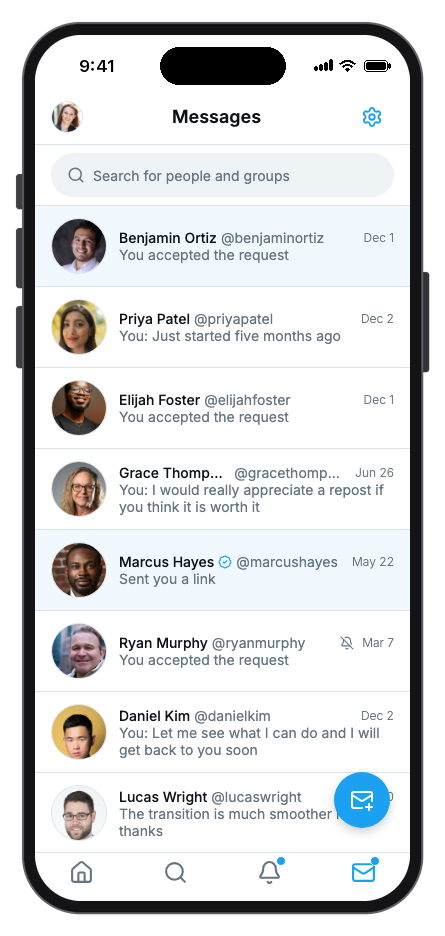 Plume mobile app template screenshot 3