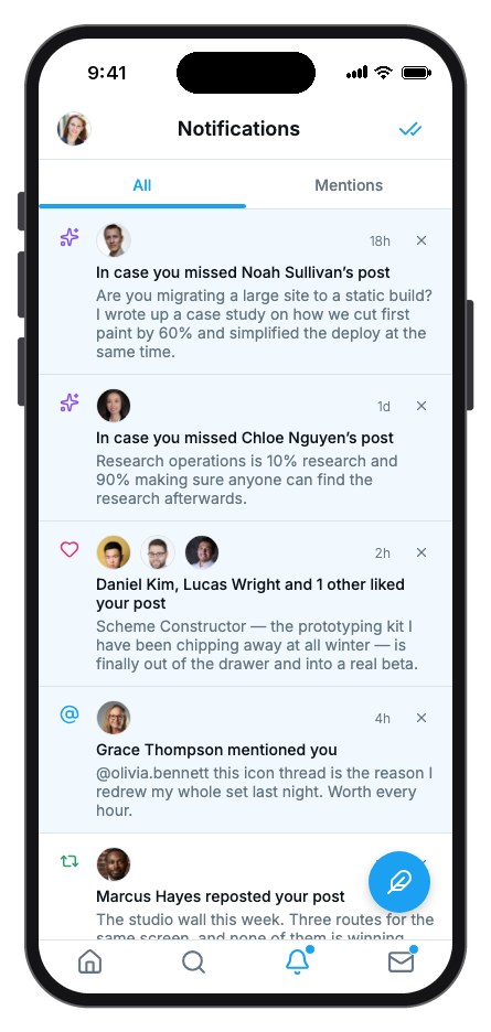 Plume mobile app template screenshot 4