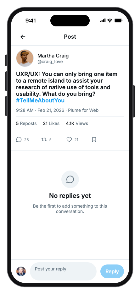 Plume mobile app template screenshot 5